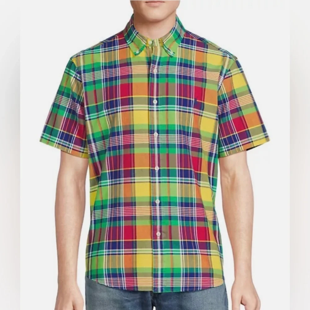 Polo Ralph Lauren Men's Plaid Cotton Oxford Shirt Size XL - Picture 2 of 7